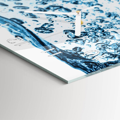 Square wall clock Water