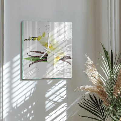 Square wall clock Vanilla Orchid