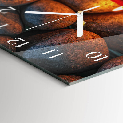 Square wall clock Stones