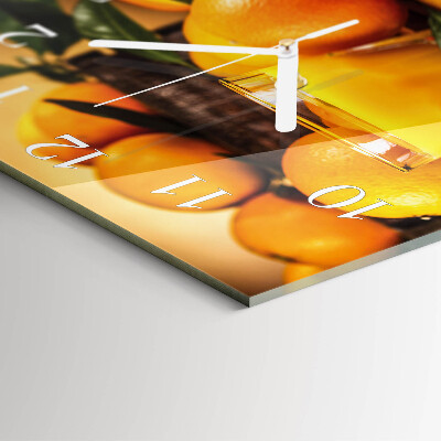 Square wall clock Oranges