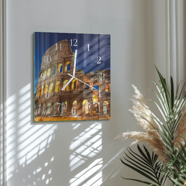 Square wall clock Colosseum