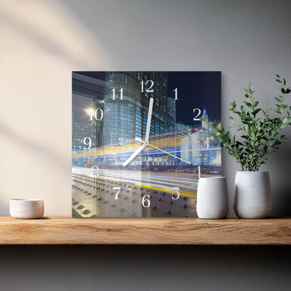 Square wall clock Horizon