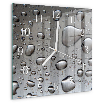 Square wall clock Drops