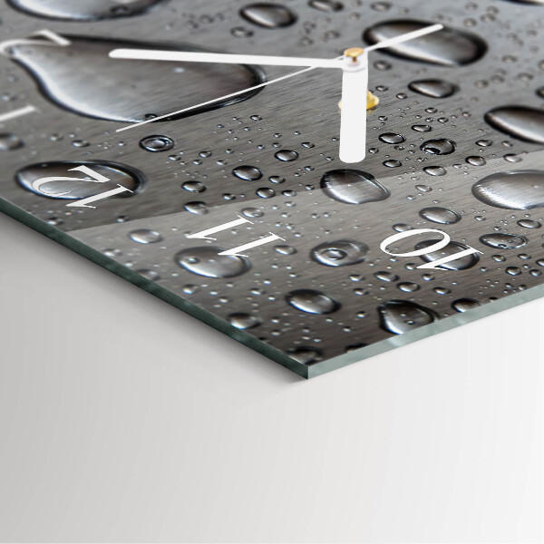 Square wall clock Drops