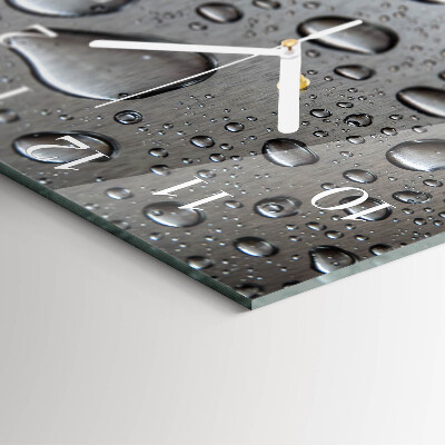 Square wall clock Drops