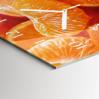 Square wall clock Tangerines