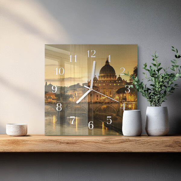 Square wall clock Basilica