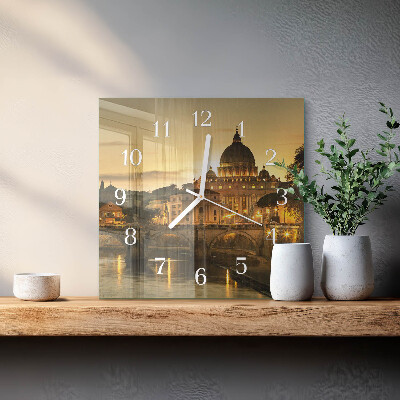 Square wall clock Basilica