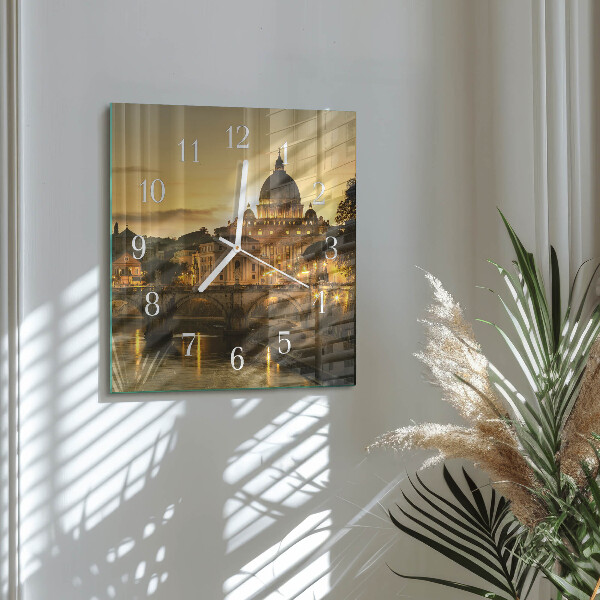 Square wall clock Basilica