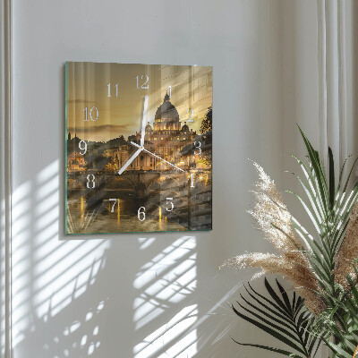 Square wall clock Basilica