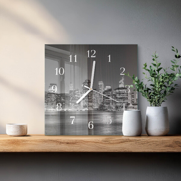 Square wall clock Horizon