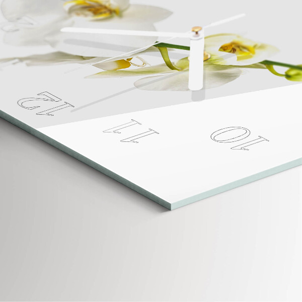 Square wall clock Orchid
