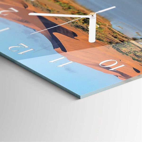Square wall clock Desert