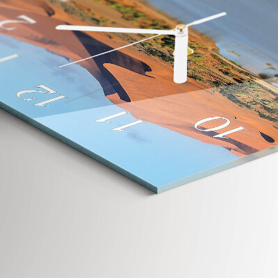 Square wall clock Desert