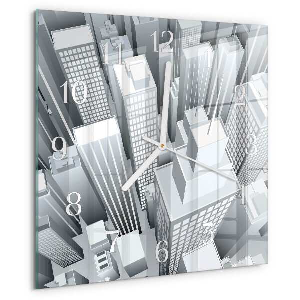 Square wall clock Buildings
