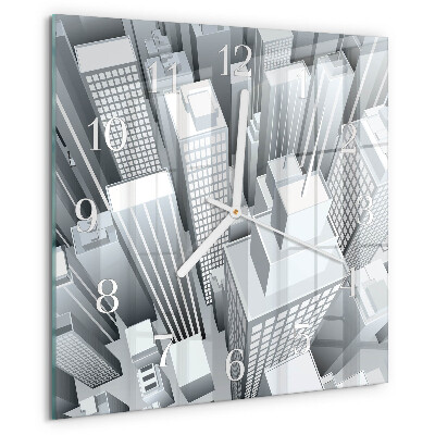 Square wall clock Buildings