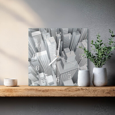 Square wall clock Buildings