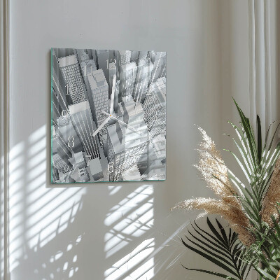 Square wall clock Buildings