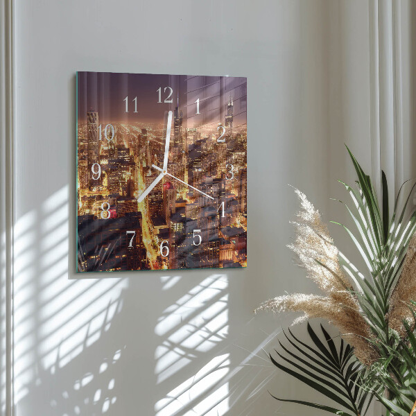 Square wall clock Horizon