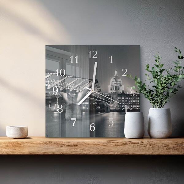 Square wall clock Horizon