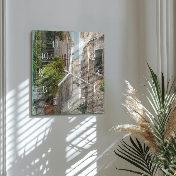Square wall clock Greece
