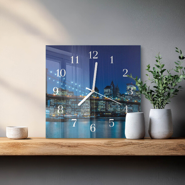 Square wall clock Horizon