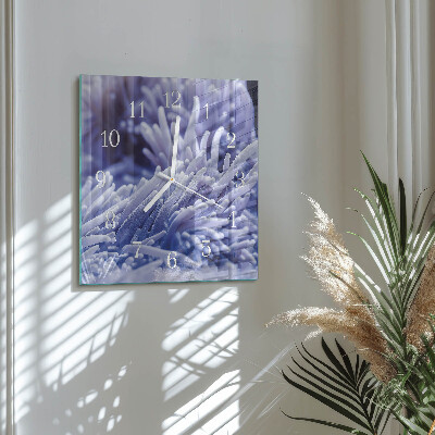 Square wall clock Anemone