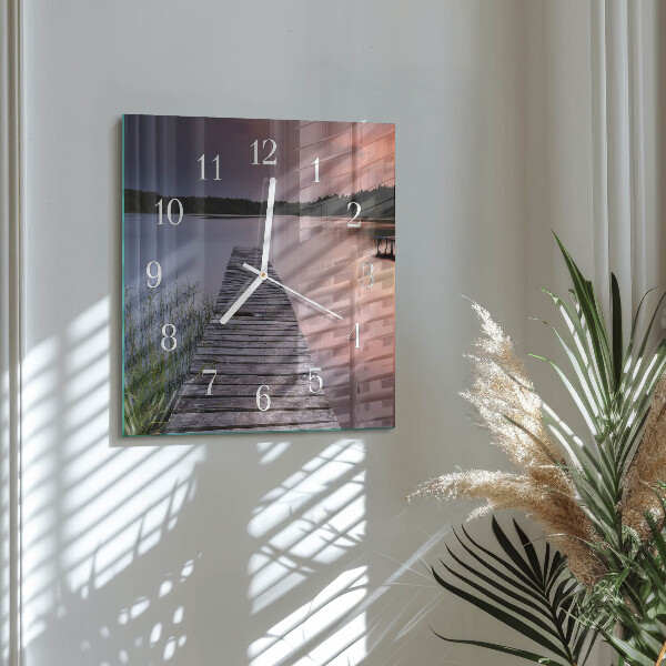 Square wall clock Bridge