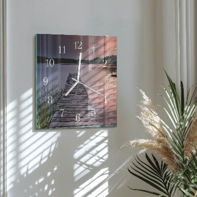 Square wall clock Bridge
