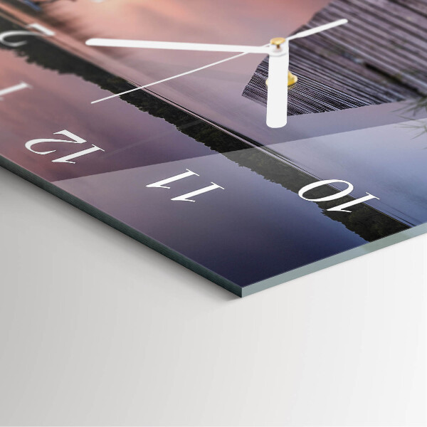 Square wall clock Bridge