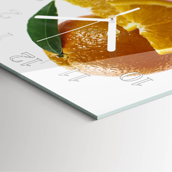 Square wall clock Oranges