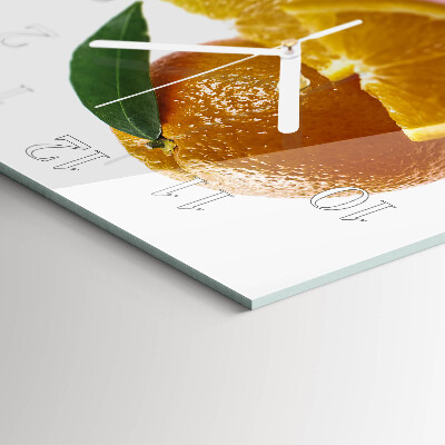 Square wall clock Oranges