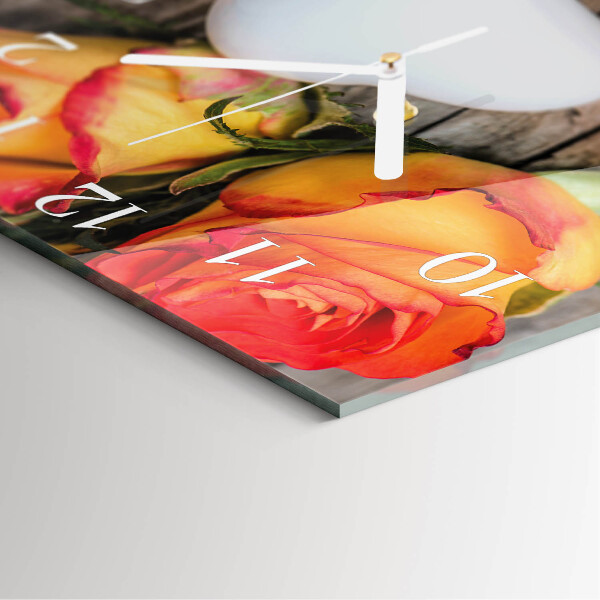 Square wall clock Heart