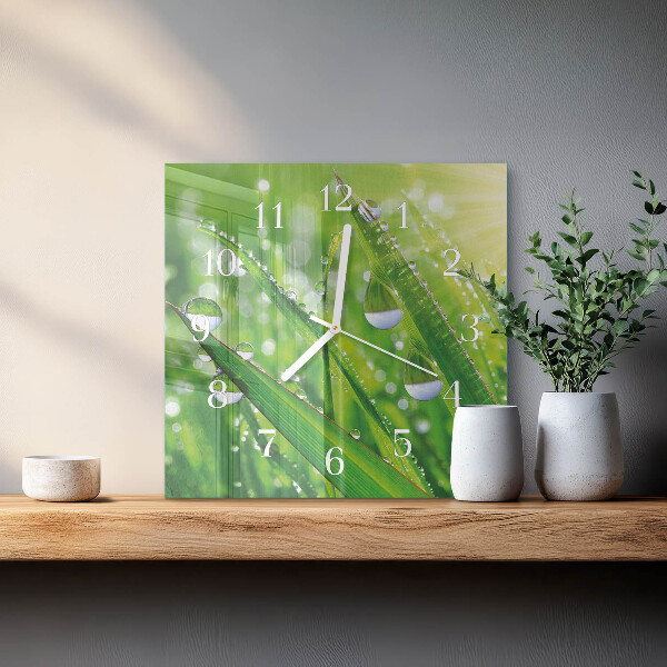 Square wall clock Dew