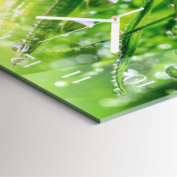 Square wall clock Dew
