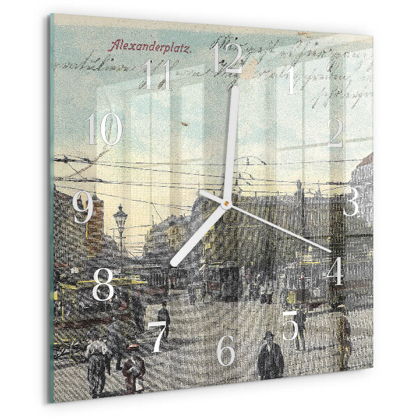 Square wall clock Postcard