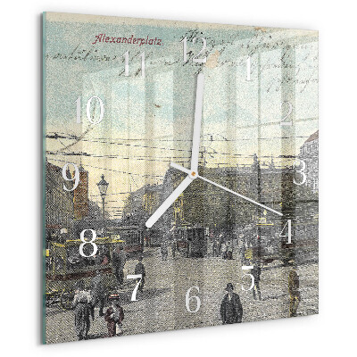 Square wall clock Postcard