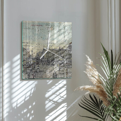 Square wall clock Postcard