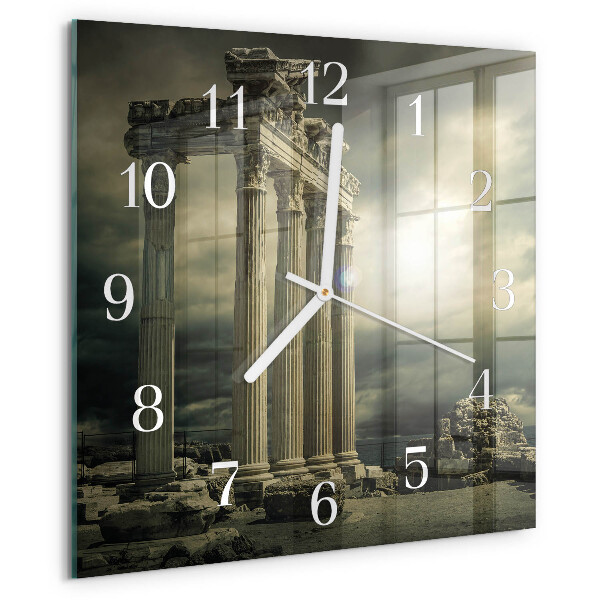 Square wall clock Acropolis