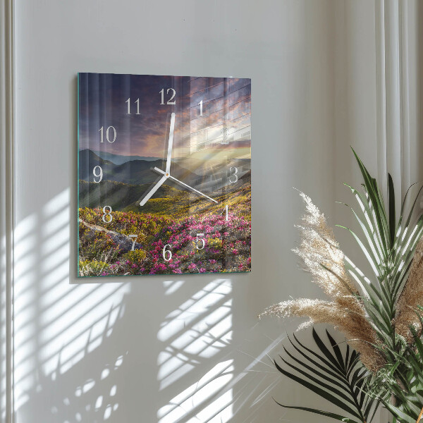 Square wall clock Landscape
