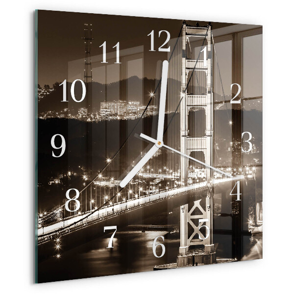 Square wall clock Bridge
