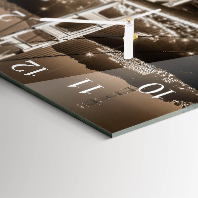 Square wall clock Bridge