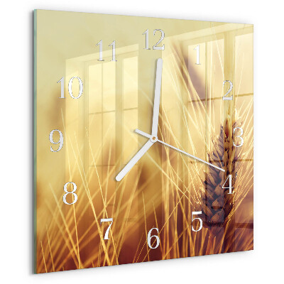 Square wall clock Grain