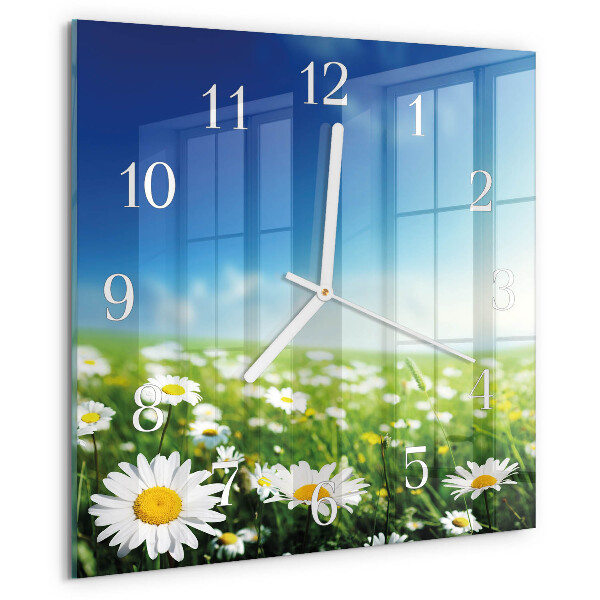 Square wall clock Meadow