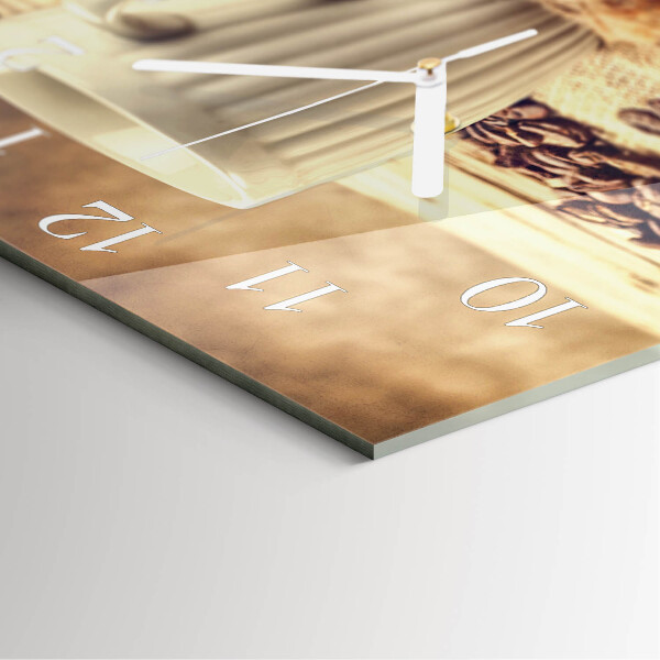 Square wall clock Coffee