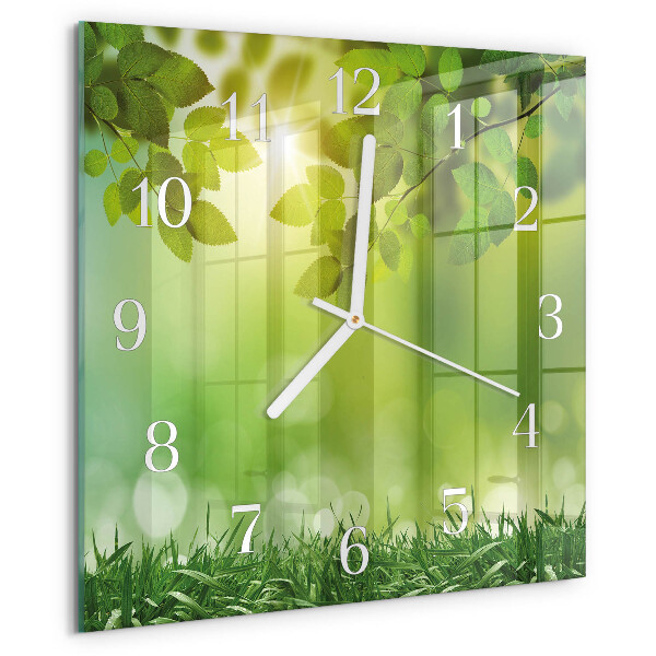 Square wall clock Spring