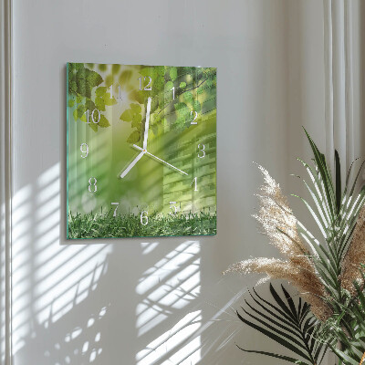 Square wall clock Spring