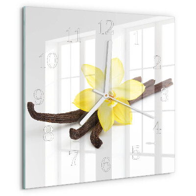 Square wall clock Vanilla Orchid