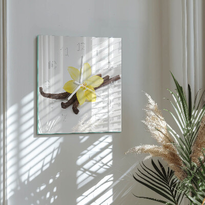 Square wall clock Vanilla Orchid