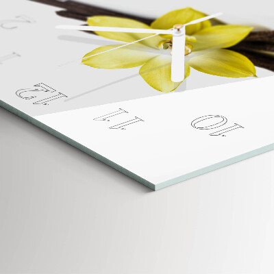 Square wall clock Vanilla Orchid